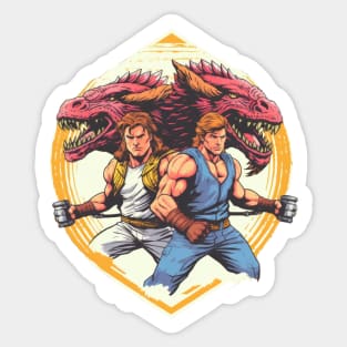 Official Double Dragon Champion Sticker